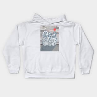 Jesus Christ and disciples at Emaus Kids Hoodie